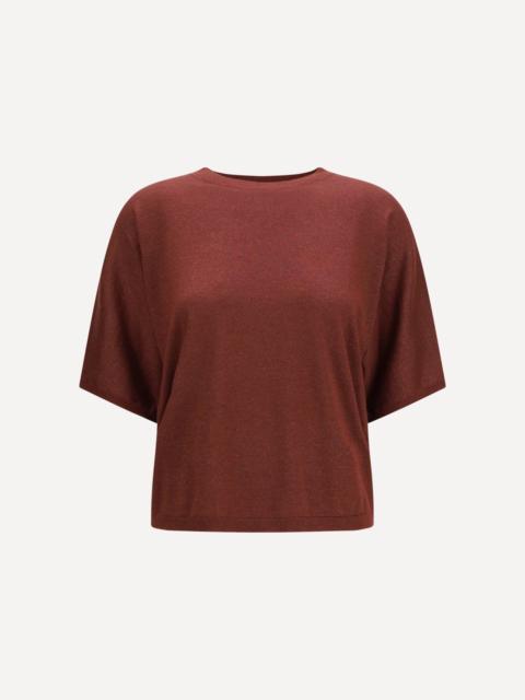Brunello Cucinelli Short-sleeve cashmere and silk Sweater