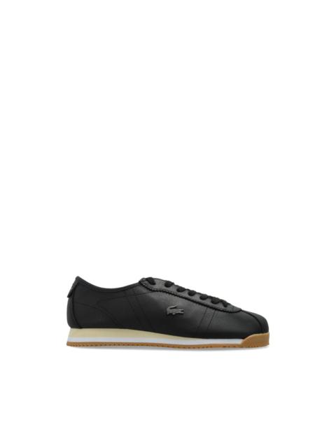 LACOSTE low-top leather sneakers