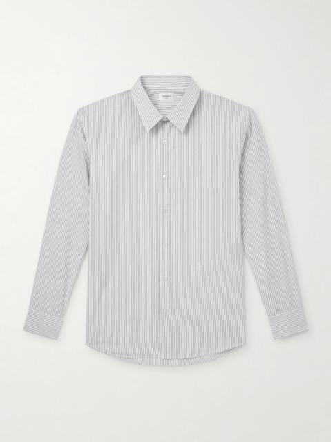 SAINT LAURENT Pinstriped Cotton-Poplin Shirt