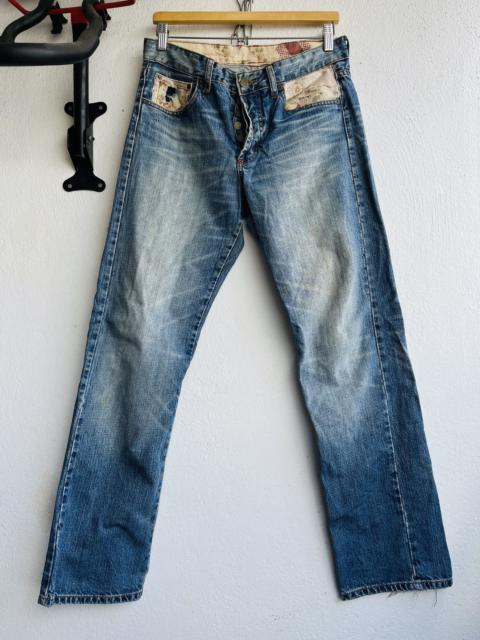 Other Designers Vintage TAKEO KIKUCHi Karakuri Patches Distressed Jeans