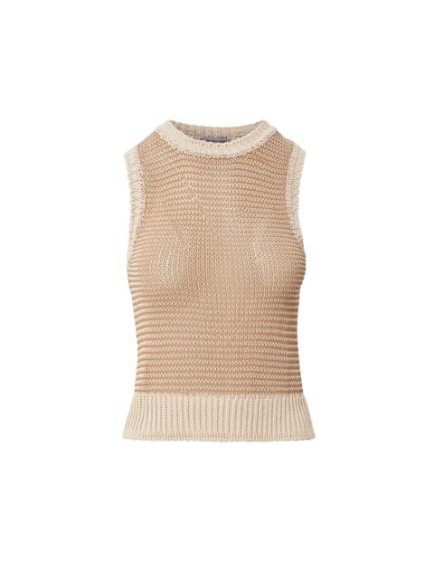 VERONICA BEARD JERREL CROPPED KNIT TANK TOP