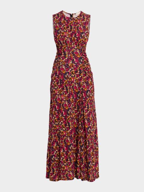 ULLA JOHNSON Lana Printed Sleeveless Maxi Dress