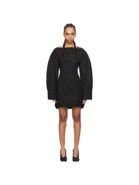 JACQUEMUS Black La Casa 'The Casaco shirt dress' Minidress