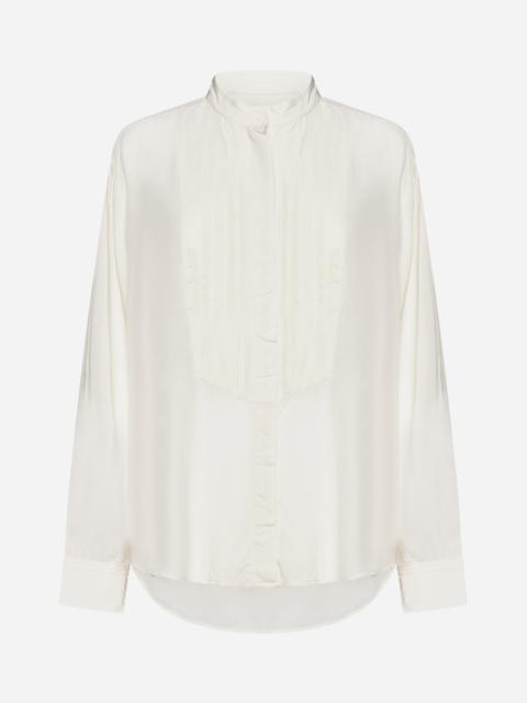 ISABEL MARANT Kiledia pintuck-detail blouse - White