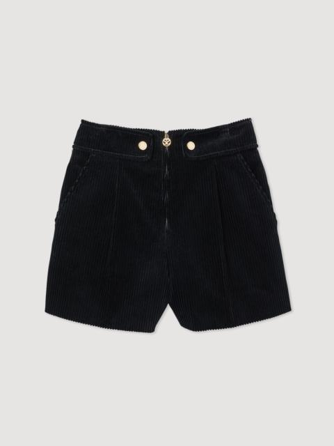 Sandro Corduroy shorts