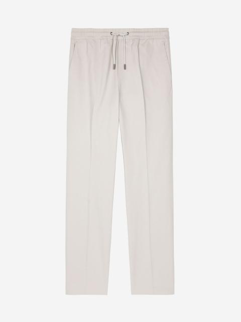 The Kooples STRAIGHT GRAY COTTON PANTS
