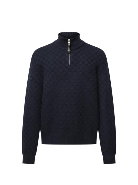 Louis Vuitton Cashmere-Wool Blend Half-Zip Pullover