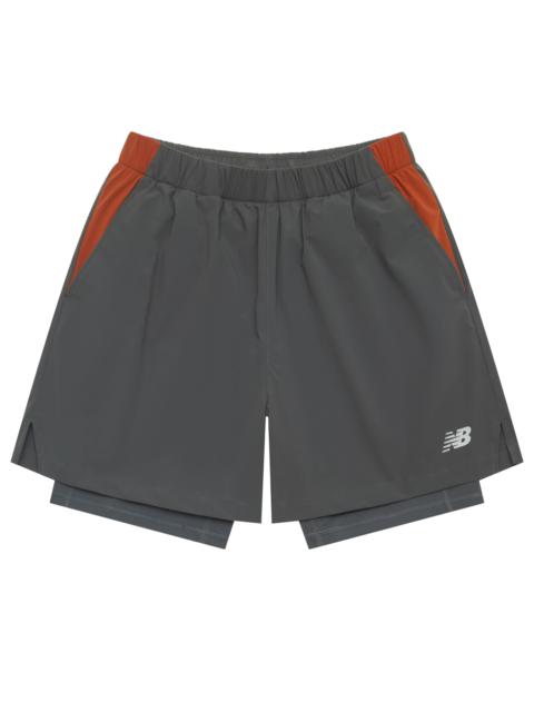 New Balance New Balance NB Logo 2 In 1 Short 'Dark Grey' NVE25121-CHL