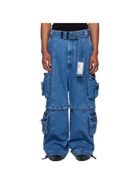 LU'U DAN Blue Zip-Off Jeans