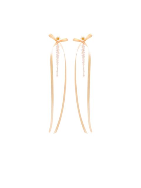 Simone Rocha ribbon bow dangle earrings