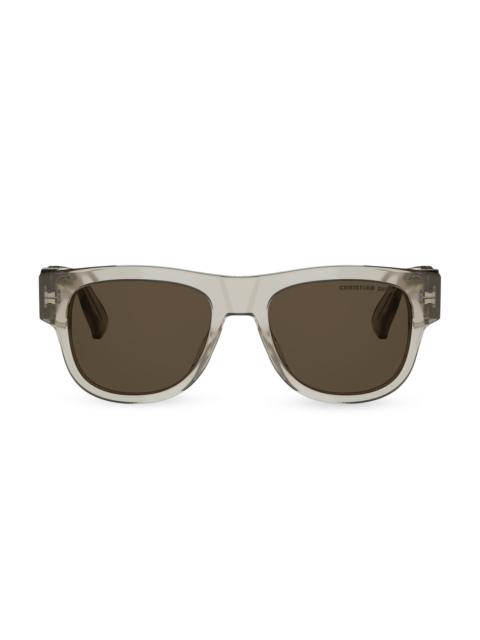 Dior Men's DiorOblique S4I 53MM Geometric Sunglasses - Beige Brown