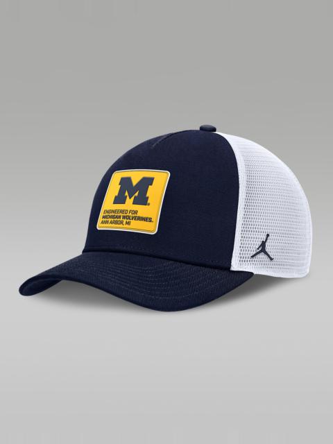 Jordan Michigan On-Field Rise Engineered Men's Jordan Brand College Trucker Adjustable Hat