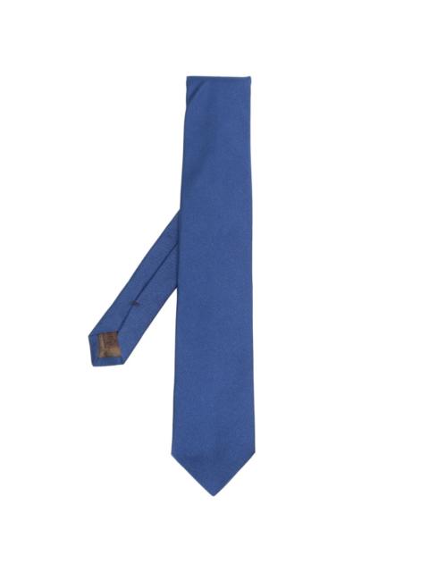 textured-finish silk tie