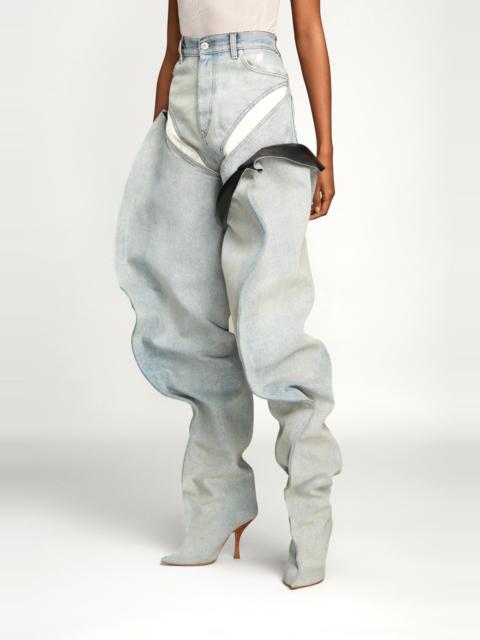 Y/Project Thigh High Scrunch Boots | REVERSIBLE