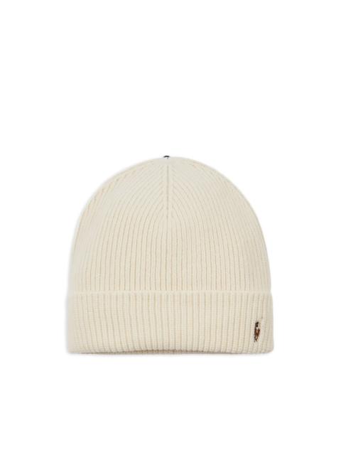 Polo Ralph Lauren signature-cuffed beanie hat