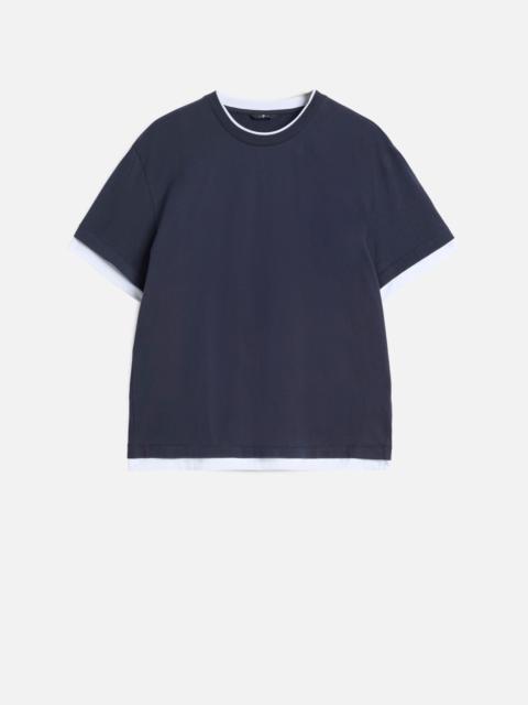 7 For All Mankind DOUBLE LAYER TEE in Midnight