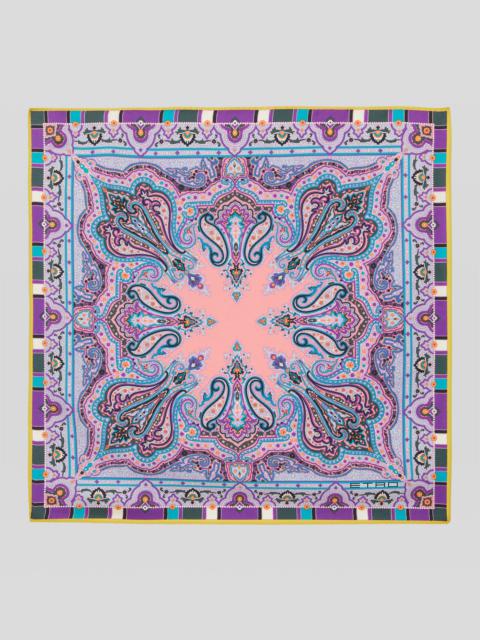 Etro PLACED PAISLEY PRINT POCKET SQUARE