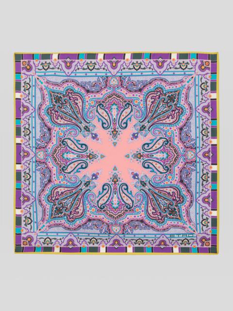 Etro PLACED PAISLEY PRINT POCKET SQUARE