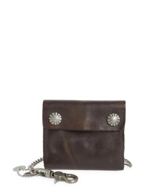 RRL by Ralph Lauren Concho Leather Chain Wallet