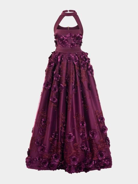 ZHIVAGO The Beautiful Embroidered Floral Gown