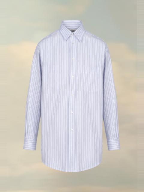 Pinstripe poplin shirt