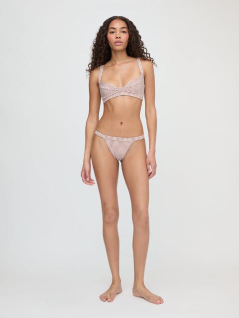 Hill House Home The Tao Bikini Set - Cognac Gingham