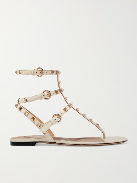 Valentino The Rockstud Leather Sandals