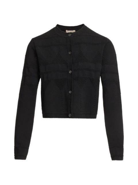 ELIE SAAB scalloped-neck cardigan