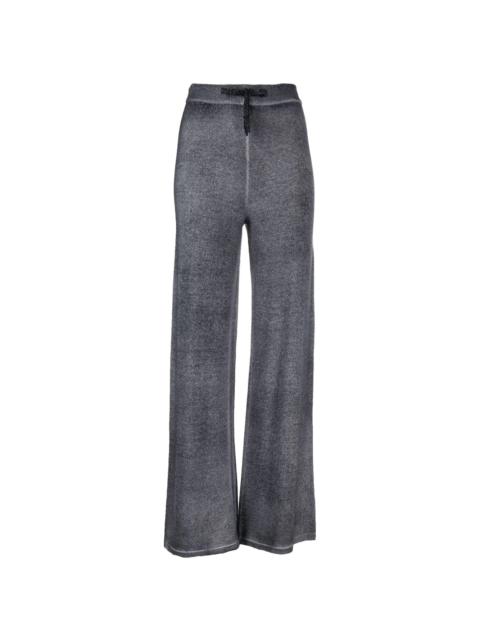 Avant Toi washed-finish wide-leg trousers