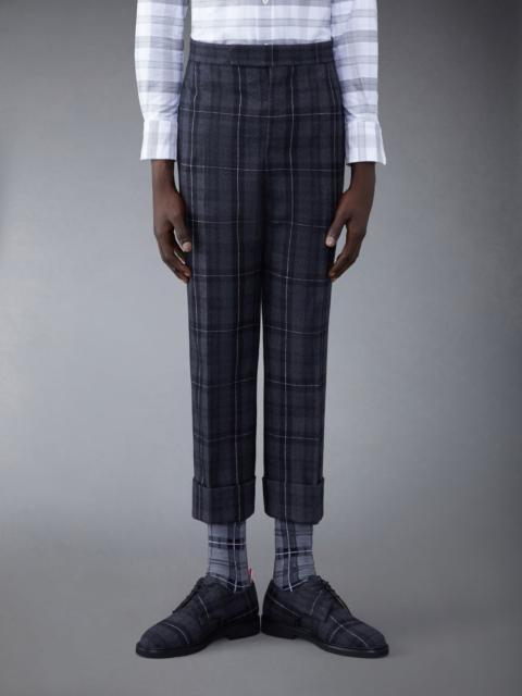 Thom Browne Tartan Flannel Classic Backstrap Trouser