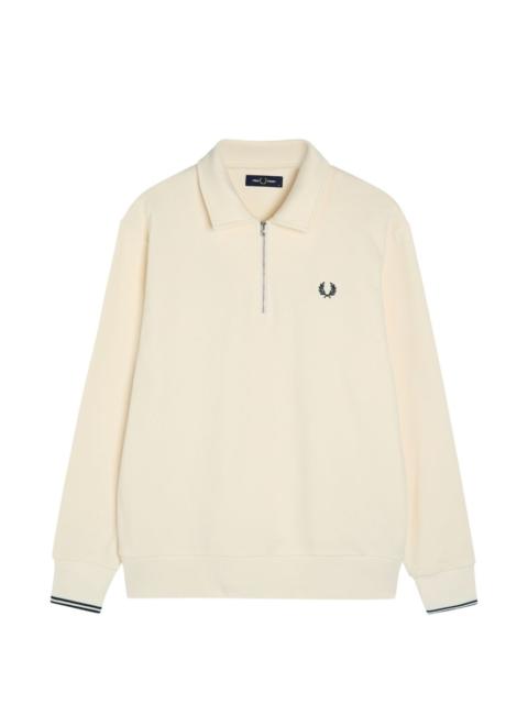 Fred Perry zip logo polo shirt