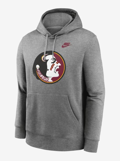 Nike Florida State Seminoles Legacy Club Primary Logo Men's Nike College Pullover Hoodie