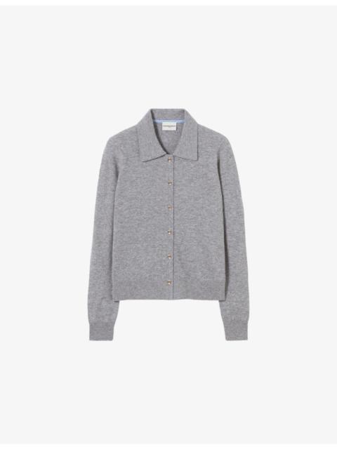 Claudie Pierlot Slim-Fit Knitted Wool Cardigan