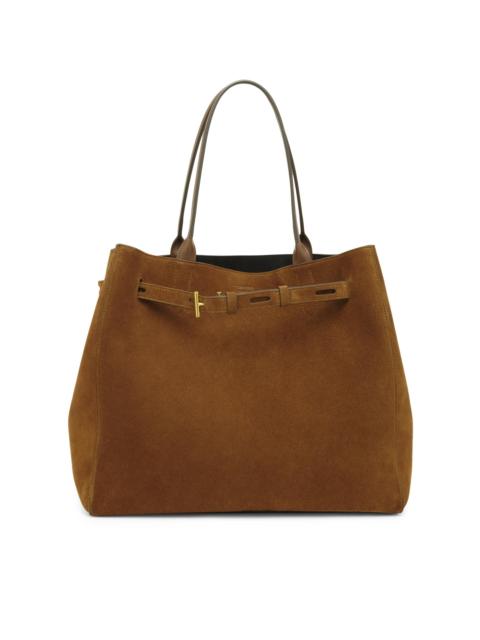 TOM FORD Women's Audrey Large Suede Tote Bag - Whisky