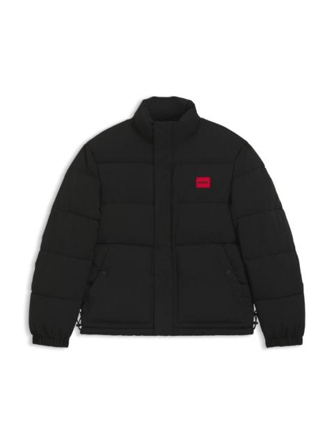 HUGO WATER-REPELLENT PADDED JACKET WITH LOGO PATCH