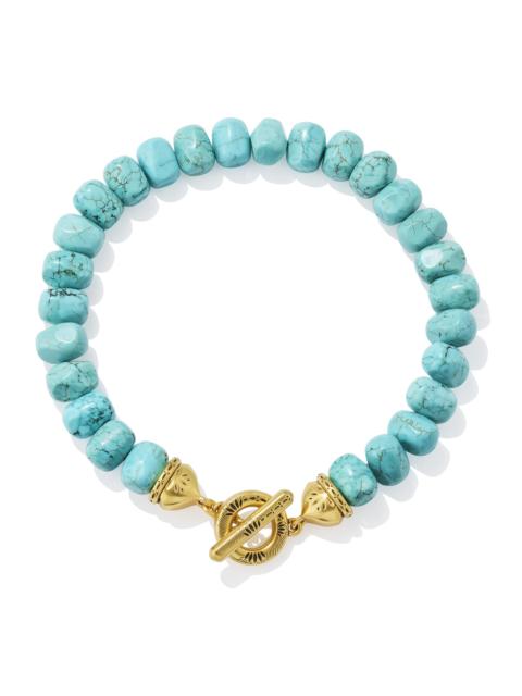 KENDRA SCOTT Townes Vintage Gold Beaded Collar Necklace