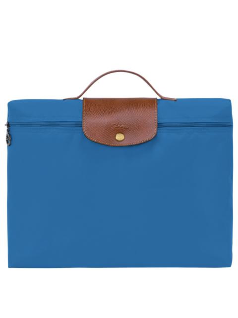Longchamp Le Pliage Original S Briefcase Cobalt - Recycled canvas