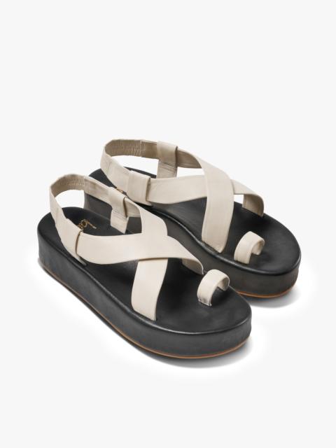beek Caracara Leather Platform Sandal