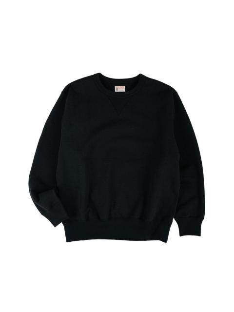The Real McCoys MC25104 12oz. Ball Park Crewneck Sweatshirt Black