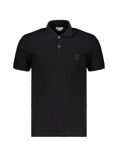Alexander McQueen ribbed cotton polo shirt