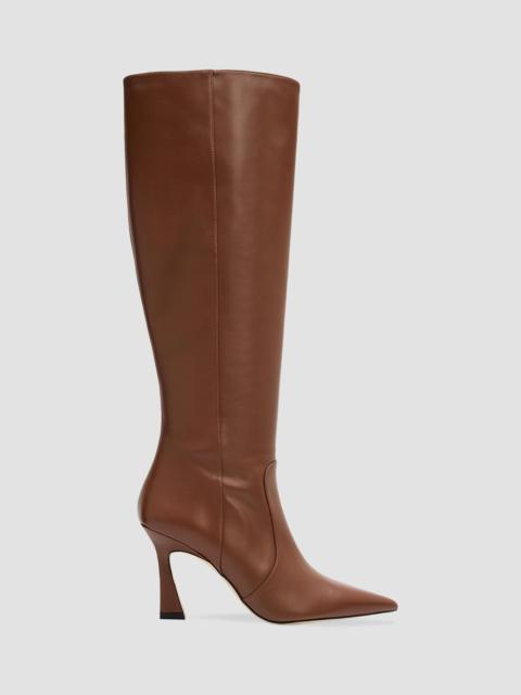 Stuart Weitzman Women's Vinnie 85MM Leather Knee-High Boots - Brown