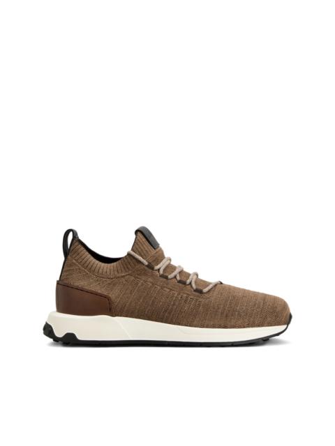 Tod's laced panel sneakers