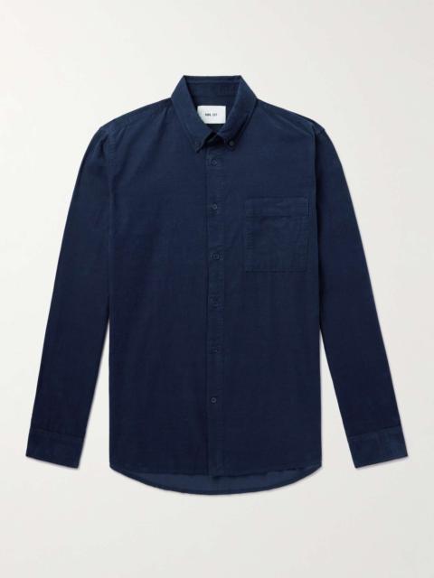 NN07 Arne 5082 Button-Down Collar Organic Cotton-Corduroy Shirt