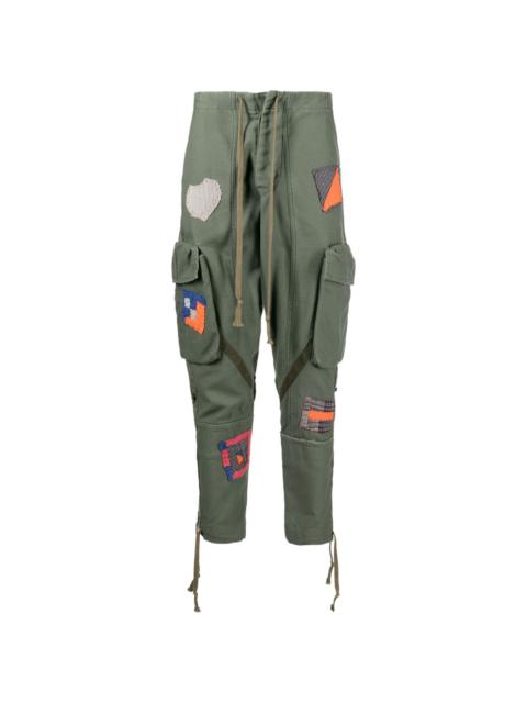 patchwork cargo trousers