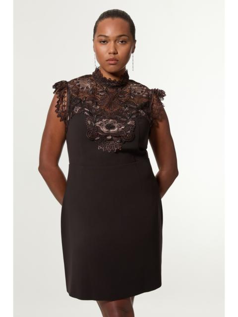 KAREN MILLEN Plus Size Guipure Lace Woven Mini Dress