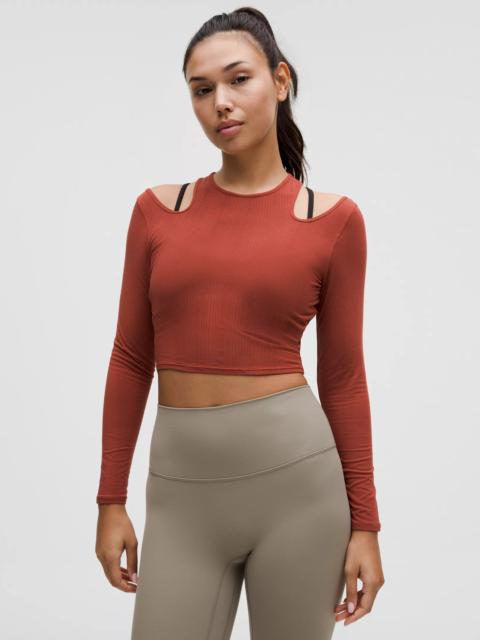 lululemon Shoulder Cut-Out Yoga Long-Sleeve Shirt