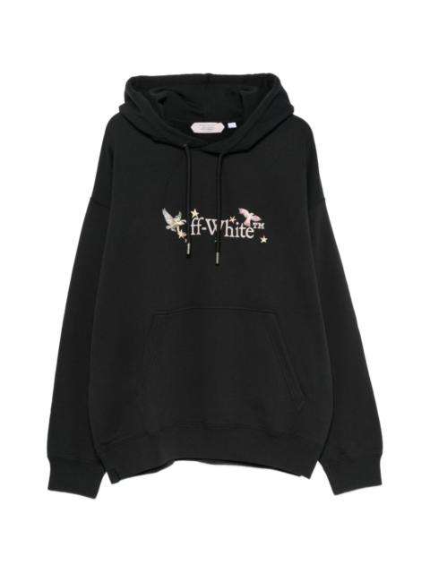 Off-White logo-print hoodie