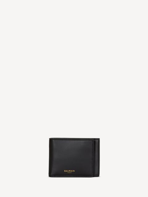 Balmain Smooth leather Trifold wallet