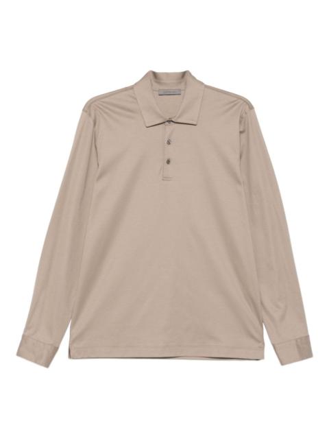 CORNELIANI long-sleeve polo shirt