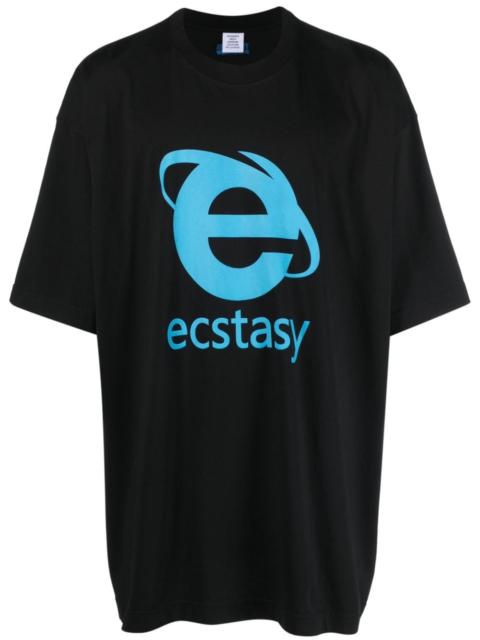 VETEMENTS Ecstasy-print cotton T-shirt
